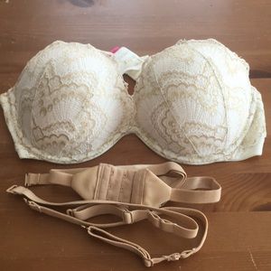 Strapless push up bra